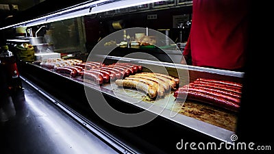 The Wurst and Sausages Of The Street Of Vienna, Austria Stock Photo